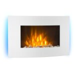 Chemine electrique d'intrieur, chauffage electrique de 2000w, fausse chemine decorative murale avec ...