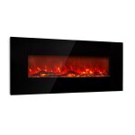 Chemine electrique d'intrieur, chauffage electrique de 2000w, fausse chemine decorative murale avec ...