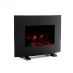 Kekai - chemine lectrique murale 2000w iowa 55x22x43 cm noir simulation feu tlcommande incluse intrieur ...