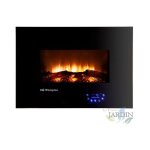Chemine lectrique orbegozo 1800w. effet flamme et feu avec arrt de scurit. thermostat rglable. ...