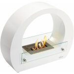 Purline - chemine  l'thanol en acier avec flamme rglable