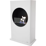 Purline - chemine  l'thanol au sol en acier laqu blanc