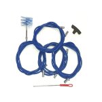 Mbm ? kit de ramonage professionnel pour chemin�es � pellets 12 m ? brosse articul�e 80 mm en aluminium ...