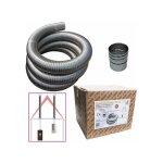 Cheminee kit tube flexible inox 316 10 m diametre 60 mm interieur lisse conforme a la norme ce en 1856 ... Cheminee kit tube flexible inox 316 10 m diametre 60 mm interieur lisse conforme a la norme ce en 1856 ...