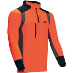 Chemise fonctionnelle pss x - treme skin manches longues, orange / gris taille xl