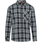 Chemise de travail diadora check noir / blanc s
