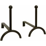 Chenet de cheminée en fer forgé (lot de 2) Chenet de cheminée en fer forgé (lot de 2)