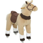 Cheval � bascule animal � bascule sur roulettes avec selle et harnais pour enfant de 3 � 5 ans 72 x 32 ...