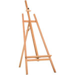 Chevalet d'artiste sur pieds inclinaison et hauteur r�glable dim. 65l x 44l x 174 - 230h cm bois de h�tre ...