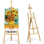 Chevalet en bois de studio, artisanat, artiste, caf�, mariage, support de peintre, bois de pin, poli, ...
