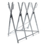 Wiltec chevalet de sciage pliant porte bche ? 800 x 800 x 790 mm ? capacit 150 kg ? en acier galvanis ...