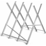 Chevalet de sciage pliable pour tron�onneuses, charge 100kg, chevalet de travail r�glable avec dents ...