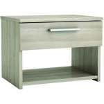 Pegane - chevet avec 1 tiroir coloris ch�ne shannon - dim : 42, 5 x 32, 1 x 32, 3 cm