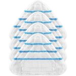 Chiffons de rechange pour balai vapeur triangulaire black / decker / h2o / supor ariete avec velcro, ...