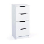 Chiffonnier 4 tiroirs design 'tilda' 41cm blanc