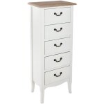 Chiffonnier en bois chrysa - l. 45 x h. 113 cm