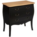 Atmosphera - chiffonnier chrysa noir 3 tiroirs créateur d'intérieur Atmosphera - chiffonnier chrysa noir 3 tiroirs créateur d'intérieur