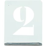 Chiffre � pocher �criture capitale 0 � 9 hauteur 100 mm en zinc wilmart