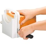1 trancheuse à pain pliable et portable, guide de coupe du pain fait maison, Épaisseur manuelle réglable, ... 1 trancheuse à pain pliable et portable, guide de coupe du pain fait maison, Épaisseur manuelle réglable, ...