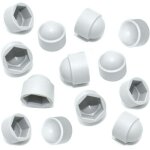 Choyclit - cache vis et rivet, lot de 20 cache - �crous hexagonaux en plastique blanc m10 (cl� de 17 ...