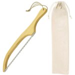 Couteau à pain, scie à pain, longueur 40 cm, trancheuse à pain en bois avec poignée ergonomique intégrée, ... Couteau à pain, scie à pain, longueur 40 cm, trancheuse à pain en bois avec poignée ergonomique intégrée, ...