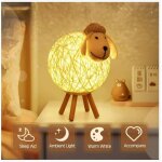 Choyclit - veilleuse led, mouton lampe de chevet en rotin, veilleuse enfant projecteur, lampe nuit led ...