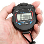 Chronom�tre de sport avec compte � rebours et calendrier, �tanche et r�sistant aux chocs, id�al pour ...