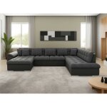Bestmobilier - chuck - canapé panoramique xxl - convertible avec coffre - 7 places - droit Bestmobilier - chuck - canapé panoramique xxl - convertible avec coffre - 7 places - droit