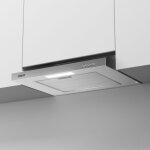 Ciarra hotte casquette 60cm 3 vitesses hotte encastrable classe c recyclage ou evacuation filtre charbon ...