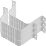 Ciieeo fixations pour descente de goutti�re 60x80 mm 6 pi�ces supports m�talliques r�sistants pour tuyaux ...