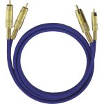 Cinch - rca audio cble de raccordement [2x cinch - rca mle - 2x cinch - rca mle] 10. 00 m bleu contacts ...