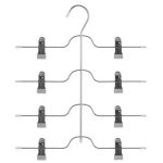 Five simply smart - cintre  pince en mtal 4 pantalons 36cm argent