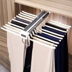 Cintres porte - pantalon porte - pantalon coulissant acier inoxydable multifonction porte pantalons extractibl ...