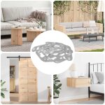 Cintre � trou de serrure 12 pcs argent� 45 x 16 x 3. 5 mm fer