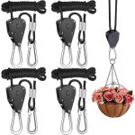 Cintres  vtements avec pinces  corde, lot de 4, renforcs de 0, 8 cm, hauteur rglable, systme anti ...