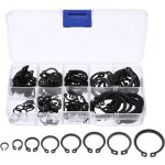 Circlips ext�rieurs et int�rieurs, c clips, anneaux de retenue et de serrage en m�tal - 8 tailles, 160 ...