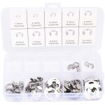 Circlips interne, anneau de circlips interne, e clip anneau, ensemble de circlip en acier inoxydable ...