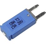 Circuit breaker mini, type 3. manual reset, 15a cba3 series 15a disjoncteur pour fusible plat standard ...