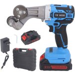 Cisaille � m�taux �lectrique sans fil 21v, t�te rotative rechargeable � 360 � pour la coupe (prise ue) ...