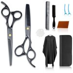 Ciseaux de coiffure, kit de ciseaux � effiler pour la maison, le coiffeur et le salon de coiffure