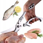 Ciseaux de cuisine en acier pour couper la viande, la volaille, le poulet et le poisson.
