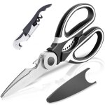 Ciseaux de cuisine multi - usages professionnels, en acier inoxydable, ultra r�sistants, tranchants, ...