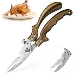 Ciseaux de cuisine multifonctions, ciseaux � volaille en acier inoxydable, ciseaux de cuisine professionnels ...