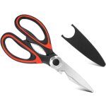 Ciseaux cuisine, multiusage ciseaux cuisine robustes, acier inoxydable ciseaux avec couvercle, pour poulet, ...