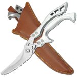Ciseaux de cuisine robustes en acier inoxydable am�lior�s - ciseaux professionnels pour volaille, os, ...