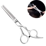 Ciseaux  effiler professionnels avec vis de rglage pour la mise en forme des cheveux - acier inoxydable ...