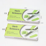 Ciseaux � herbes, ciseaux � 5 lames ciseaux � herbes pour herbes aromatiques avec peigne de nettoyage ...