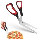 Ciseaux � pizza, ciseaux pizza coupe pizza d�coupe pizza cutter en acier inoxydable, ciseaux de cuisine ...
