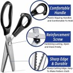 Ciseaux  tissus, ciseaux zigzag, ciseaux de tailleur professionnel, ciseaux  cranter pour tissus  ...