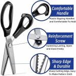 Ciseaux � tissus, ciseaux zigzag, ciseaux de tailleur professionnel, ciseaux � cranter pour tissus � ...